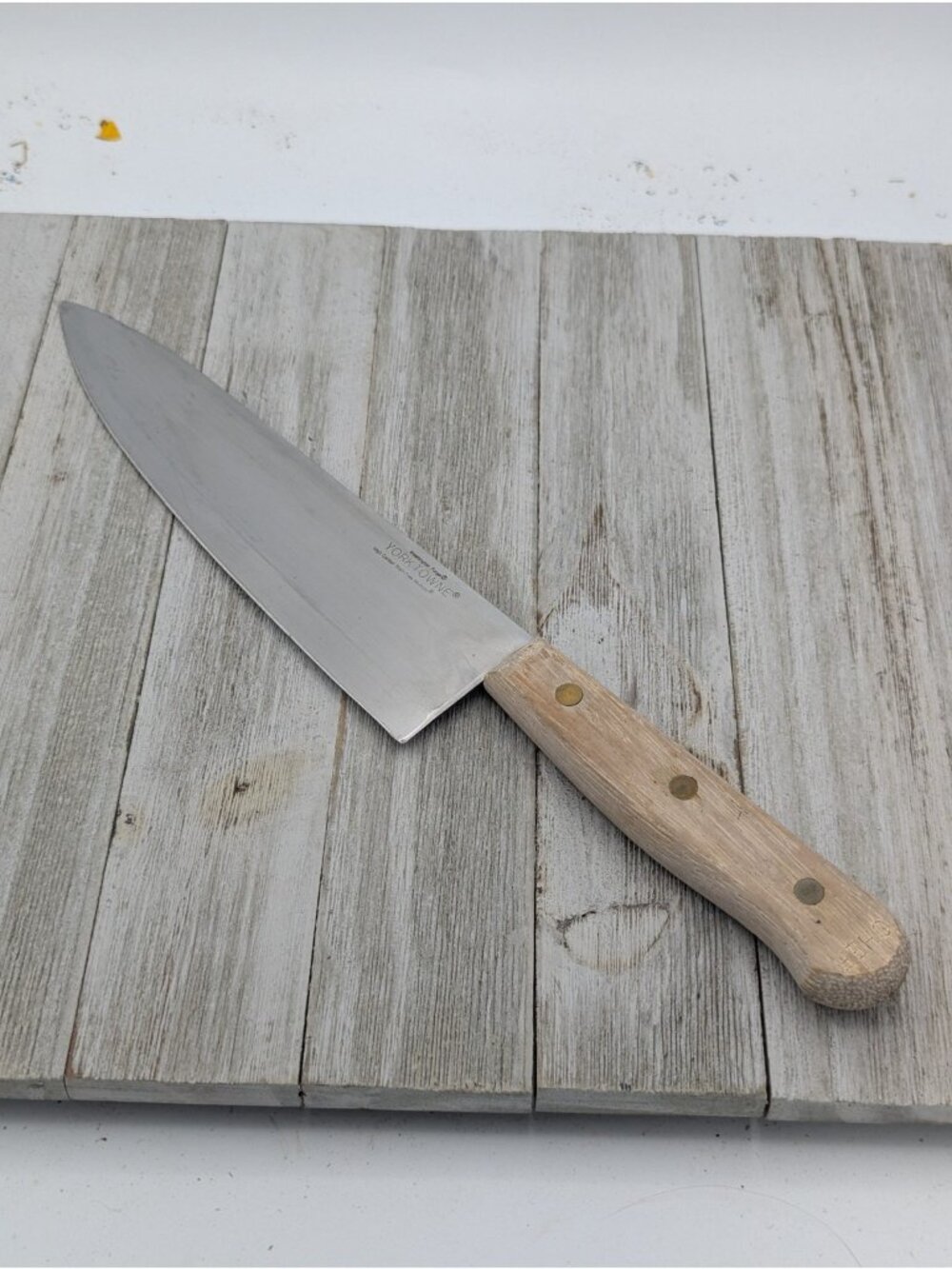 Yorktowne High Carbon Stainless Mirilium Chef Knife 13" Long Japan 8" Blade